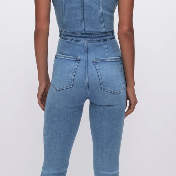 Good American Light Blue Denim Jumpsuit - Picture 5 of 11